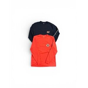 Lot of 2 Vineyard Vines Long Sleeve T Shirts Men Large Blue Pink Cotton Whale